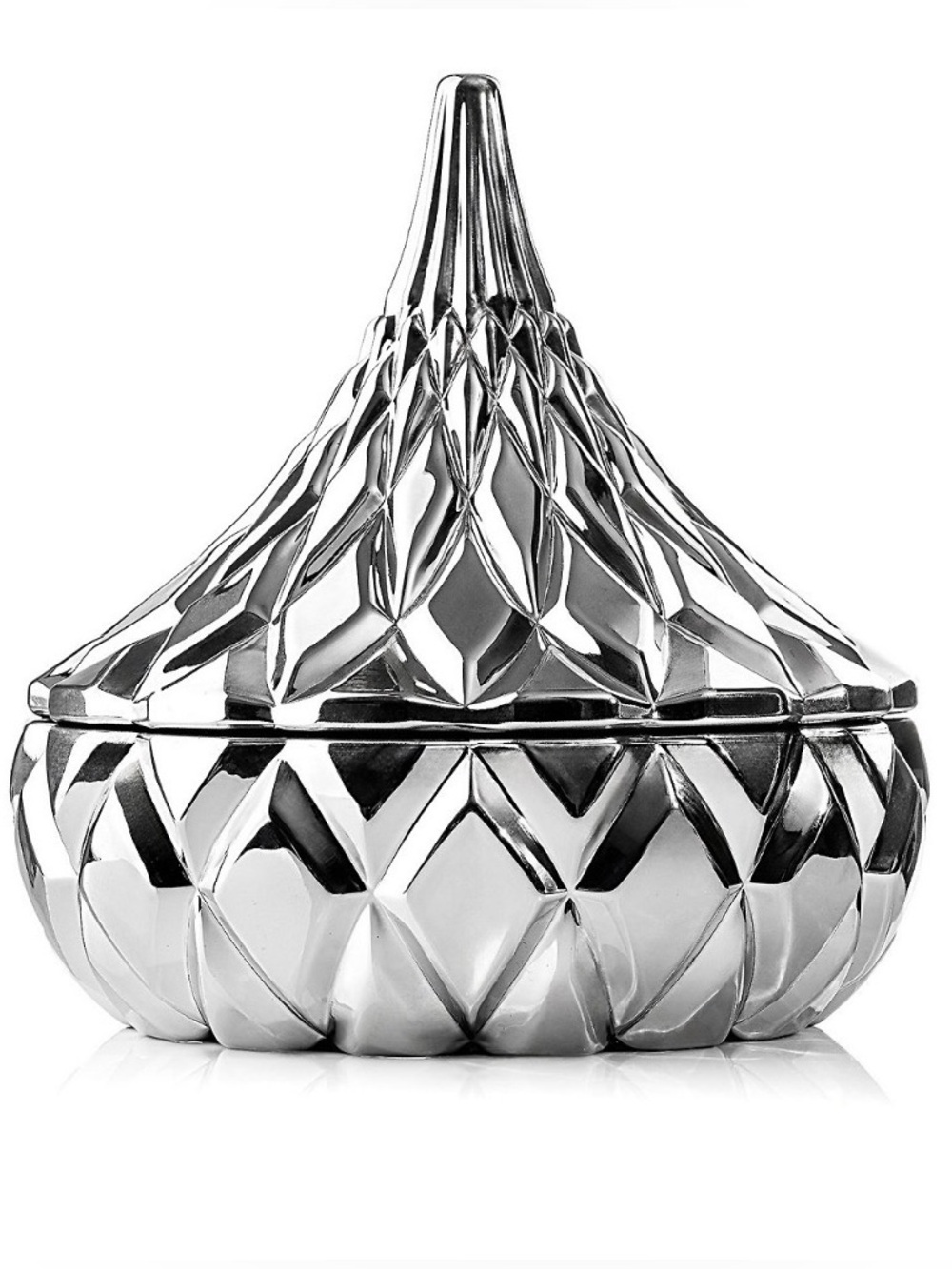 GODINGER NWT Hershey’s Kisses Candy Dish. SIZE: 4.96" L × 4.96" W x 5.2" H